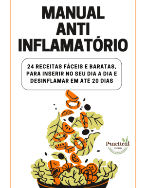 Capa de eBook sobre receitas antiinflamatorias